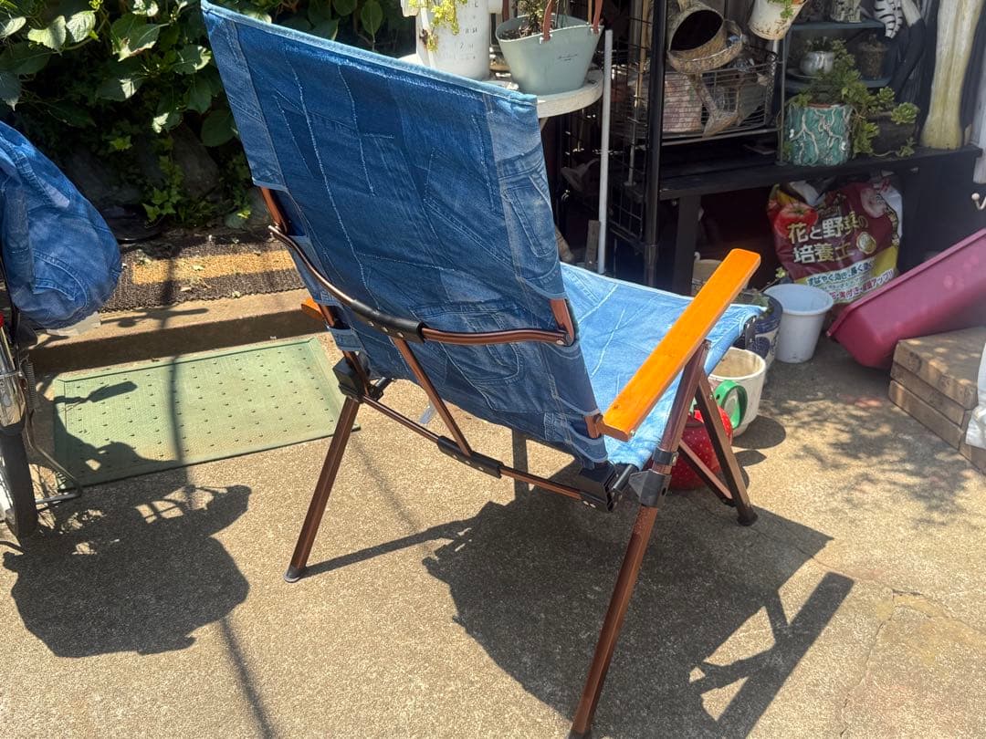 希少廃盤品　コールマン：レイチェアデニム柄