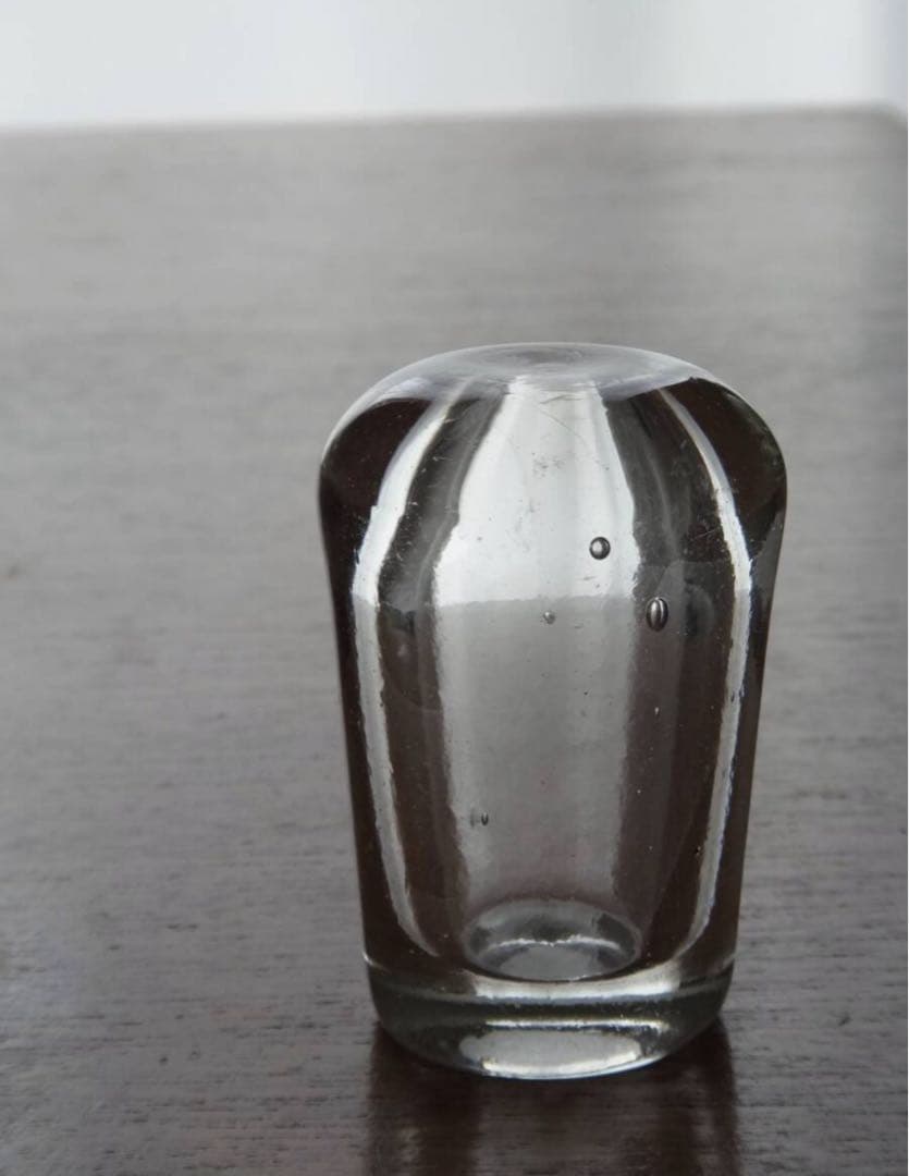 1800年代　古いワイン樽のガラス栓　フランス　手吹きガラス◆）アンティーク B