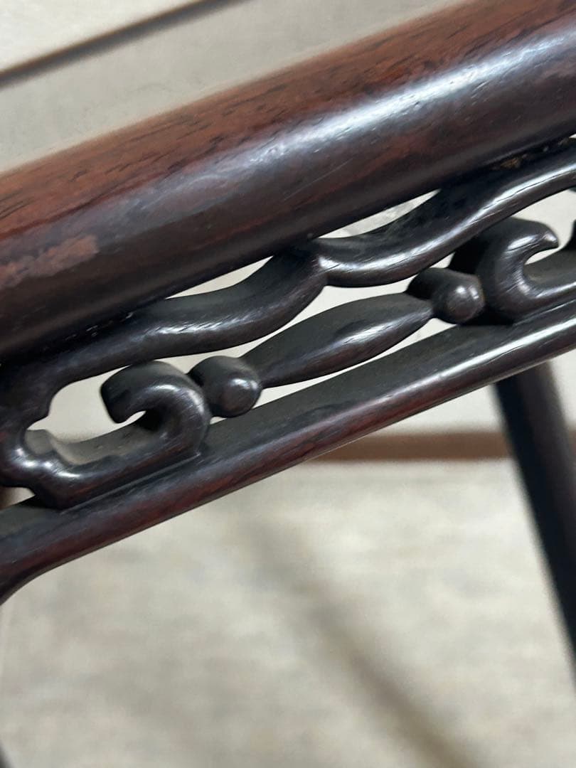 紅木　花台　唐木　茶道具　送料込み0910