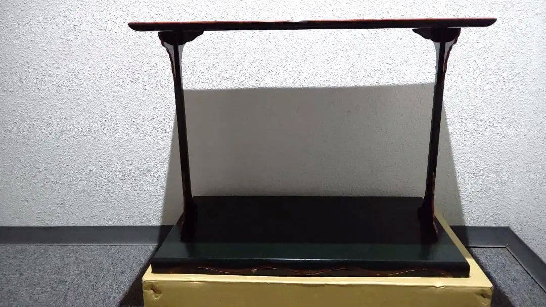 茶道具、及台子、宗旦好、青漆爪紅、ちか15番