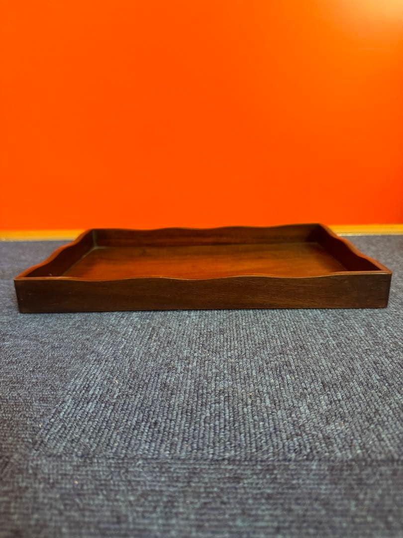 1961 唐木 煎茶盆 煎茶道具 古美術 古道具 アンティーク 木地盆　時代物