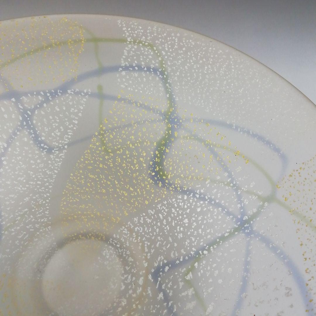 Ｔ５５６　茶碗　『ガラス茶碗』『上野良樹 作』　共箱　抹茶碗　茶道具