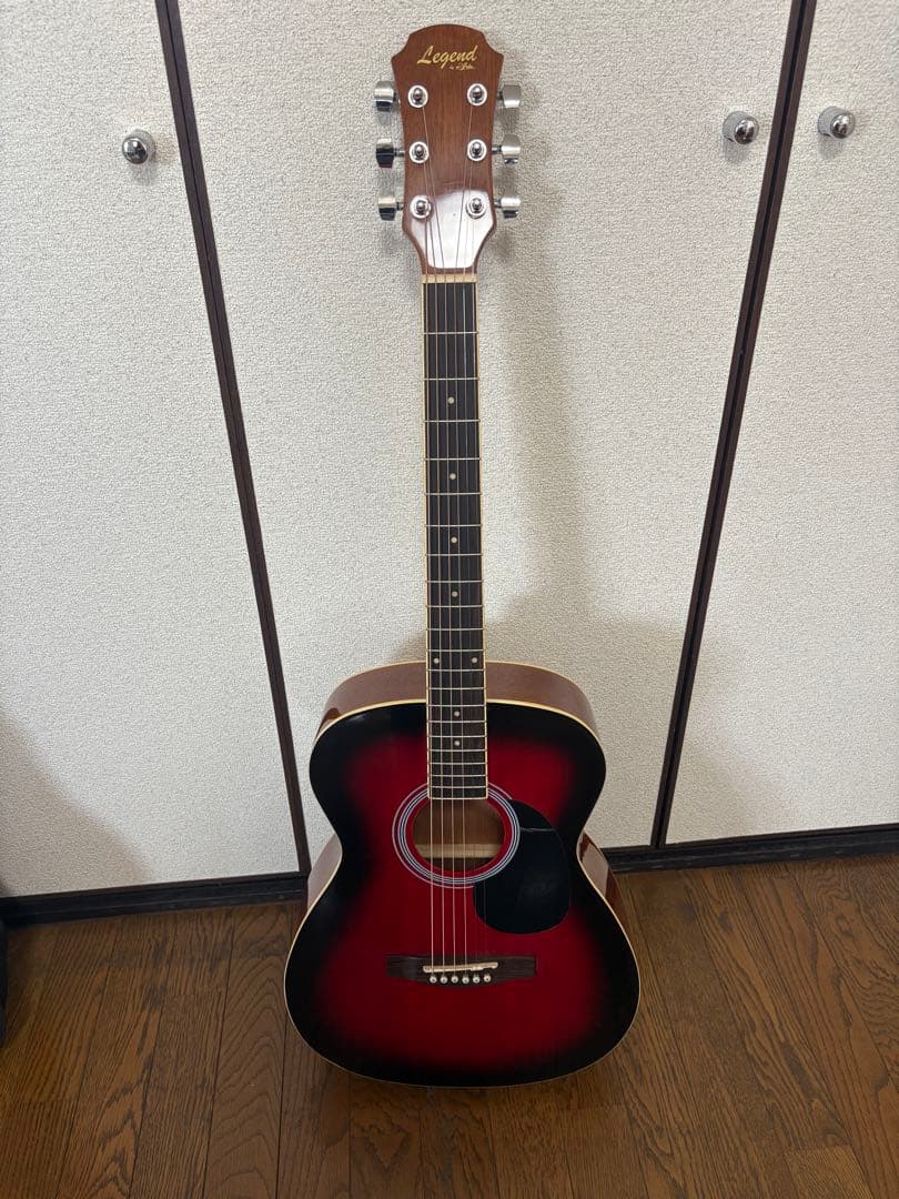 Legend アコースティックギター レッド/ブラック