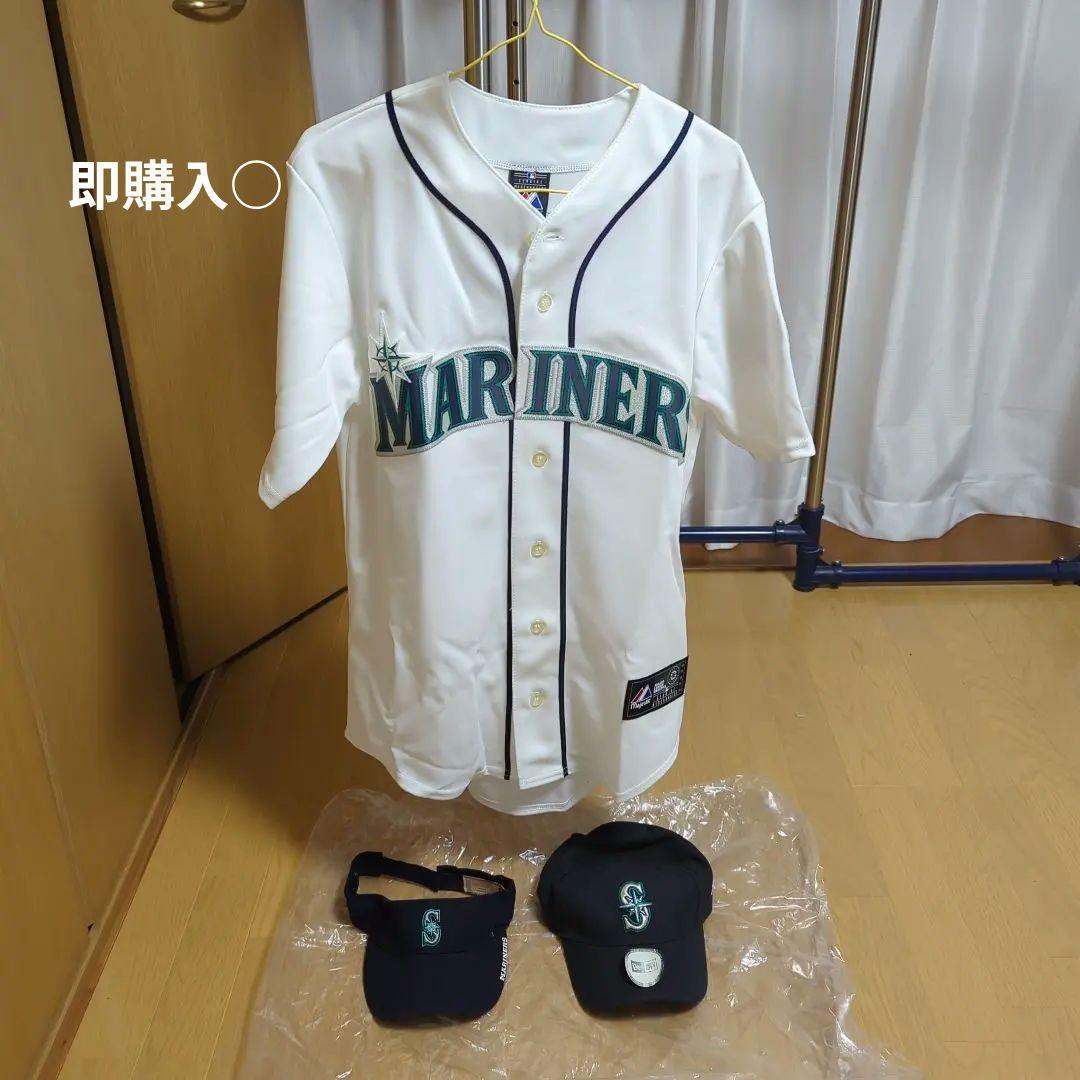 マリナーズグッズ3点セット(イチローユニフォーム、帽子)