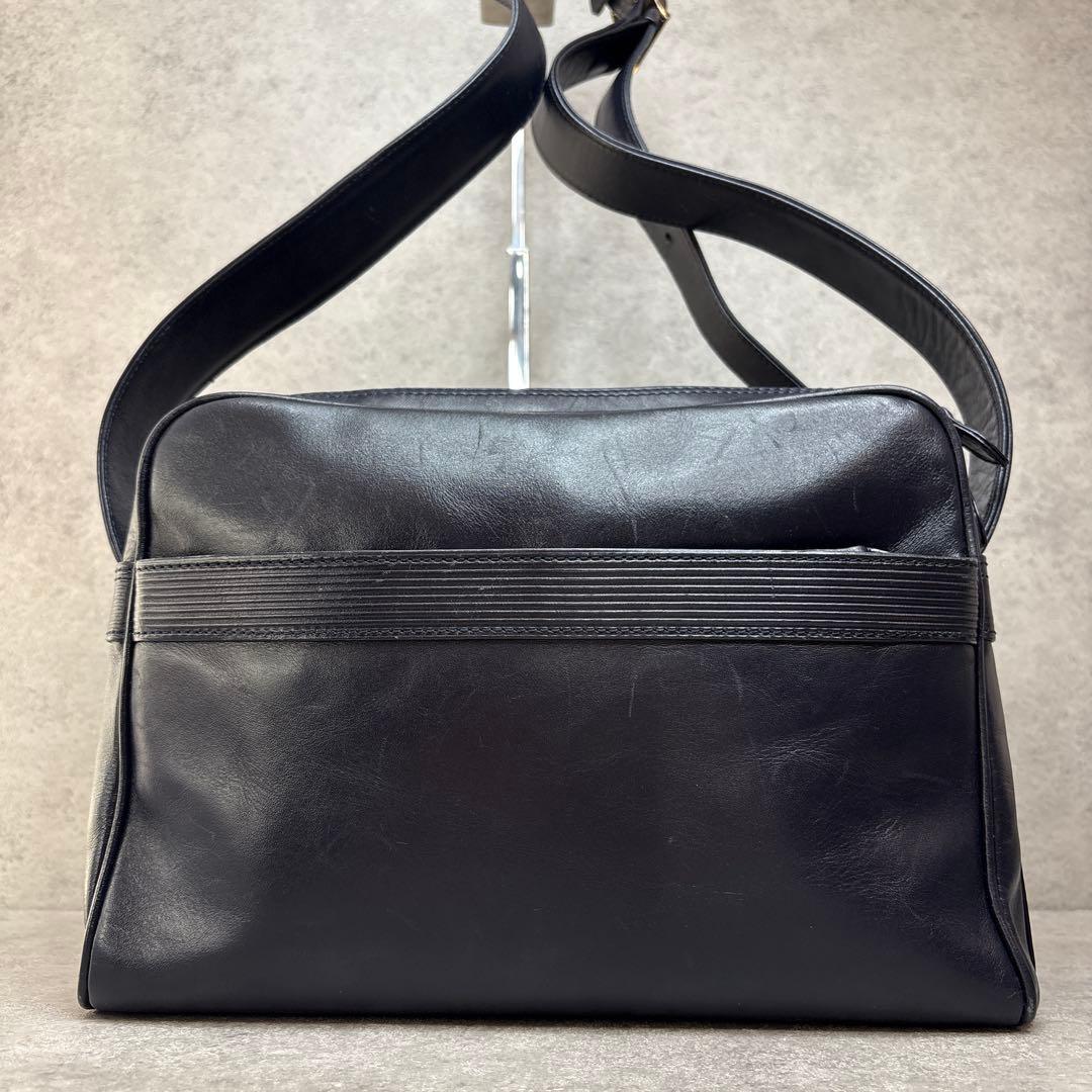 激レア美品！ヴィンテージ　1980s 公式JAL CA レザーショルダーバッグ