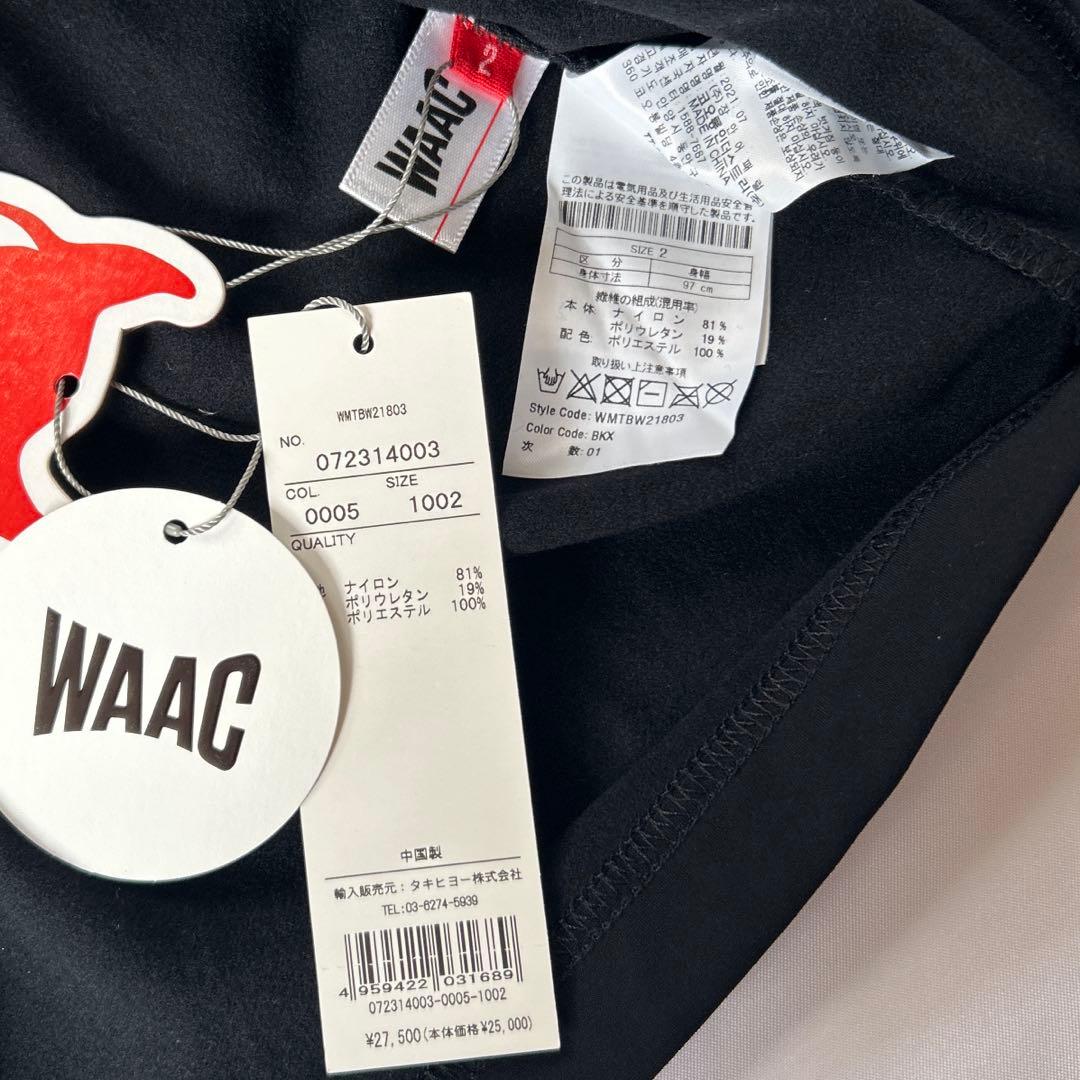 ワック　袖切り替えモックネック長袖シャツ　サイズM 新品　WAAC