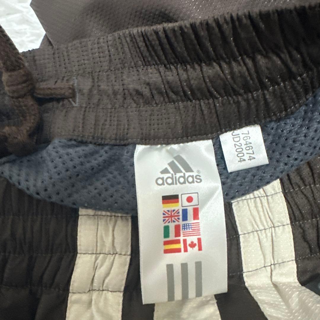 希少 アディダス 00's スリーライン　ワイド　ジャージパンツ 大きいサイズ