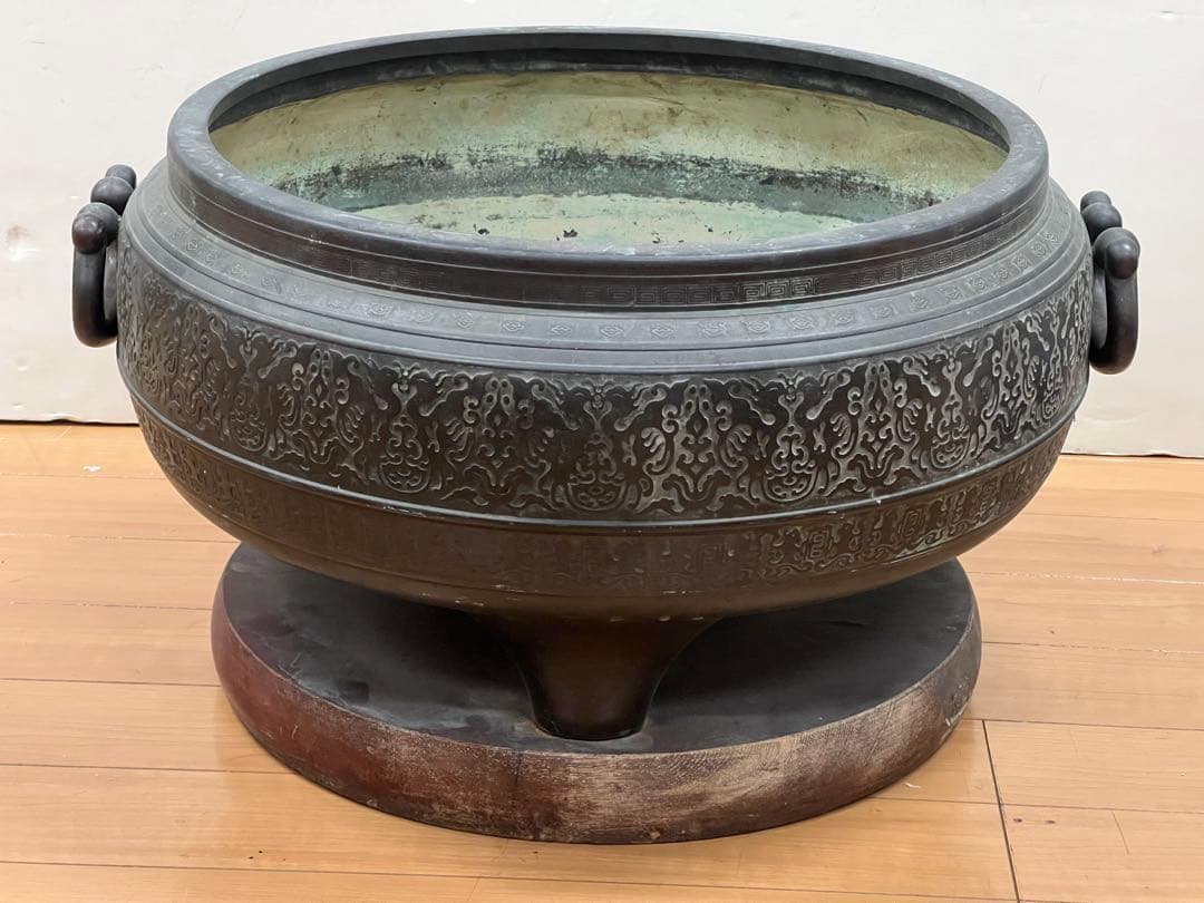 超大銅火鉢　￼直径52cm ￼￼送料込み