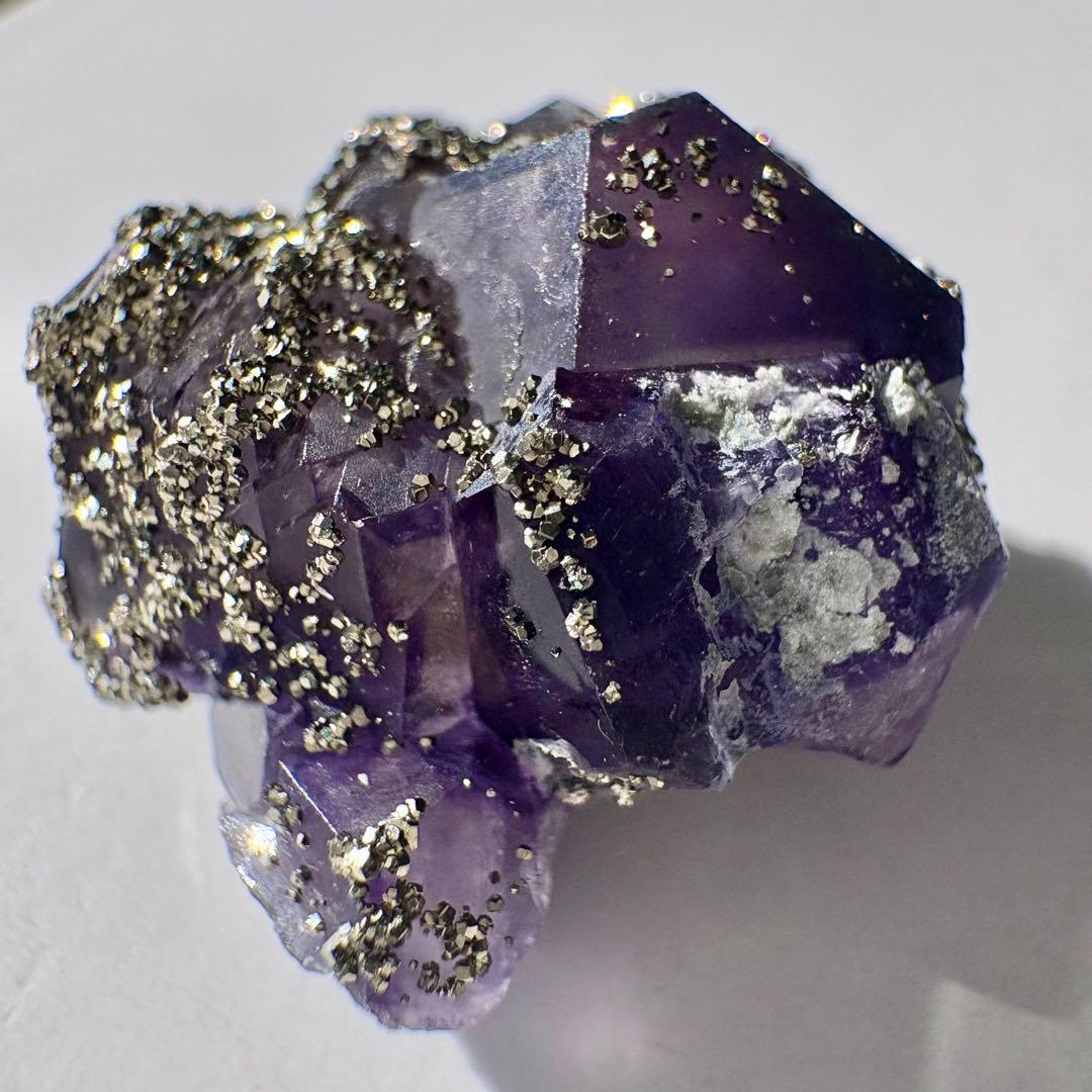 518 中国 内モンゴル産 レアタイプ フローライト&パイライト