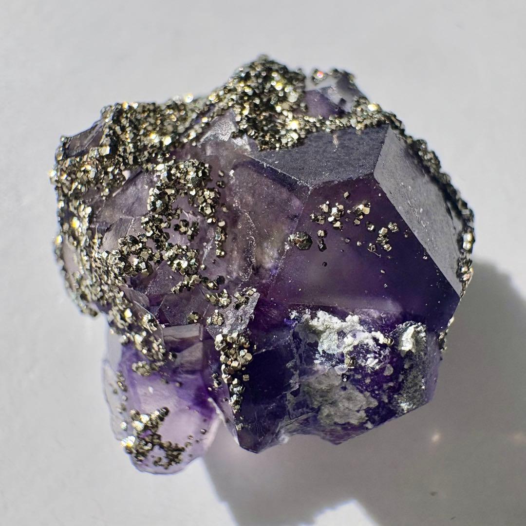 518 中国 内モンゴル産 レアタイプ フローライト&パイライト