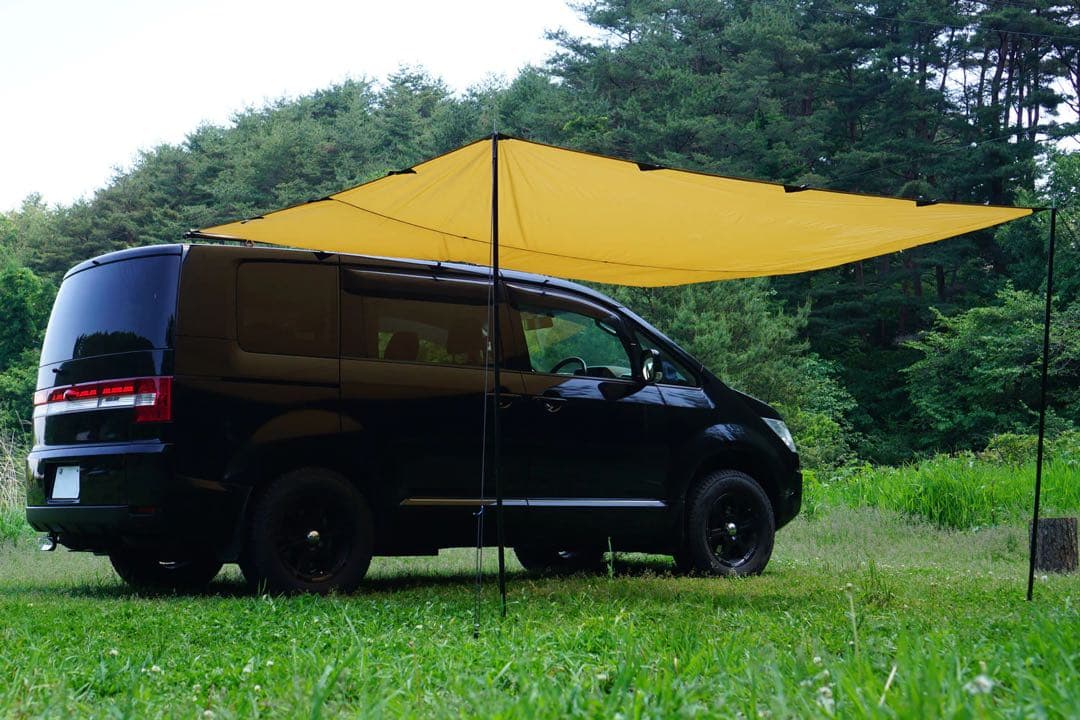 【37camp製・美品】デリカD:5専用 カーサイドタープ用ルーフベース