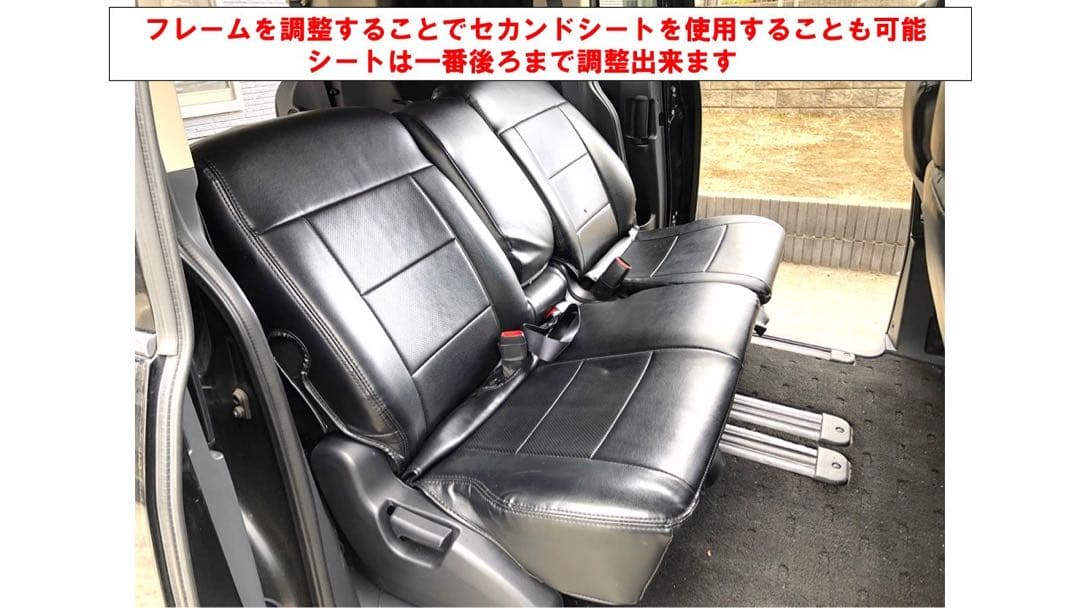 デリカ フルダブルベッドキットクッションなしTYPE2 キャップ脚追加グレー