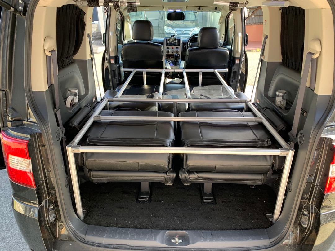 デリカ フルダブルベッドキットクッションなしTYPE2 キャップ脚追加グレー