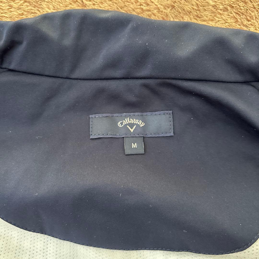 美品　キャロウェイ　レインコート　ジャケット　パンツ　千鳥格子　M ネイビー