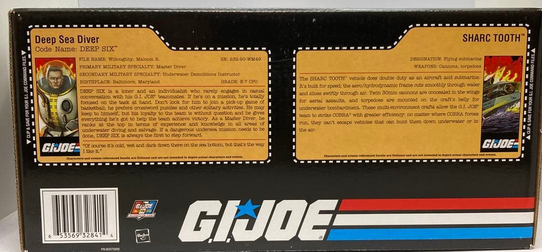 US版 ハズブロ GIジョー シャークトゥース パイロット付 ディープシックス