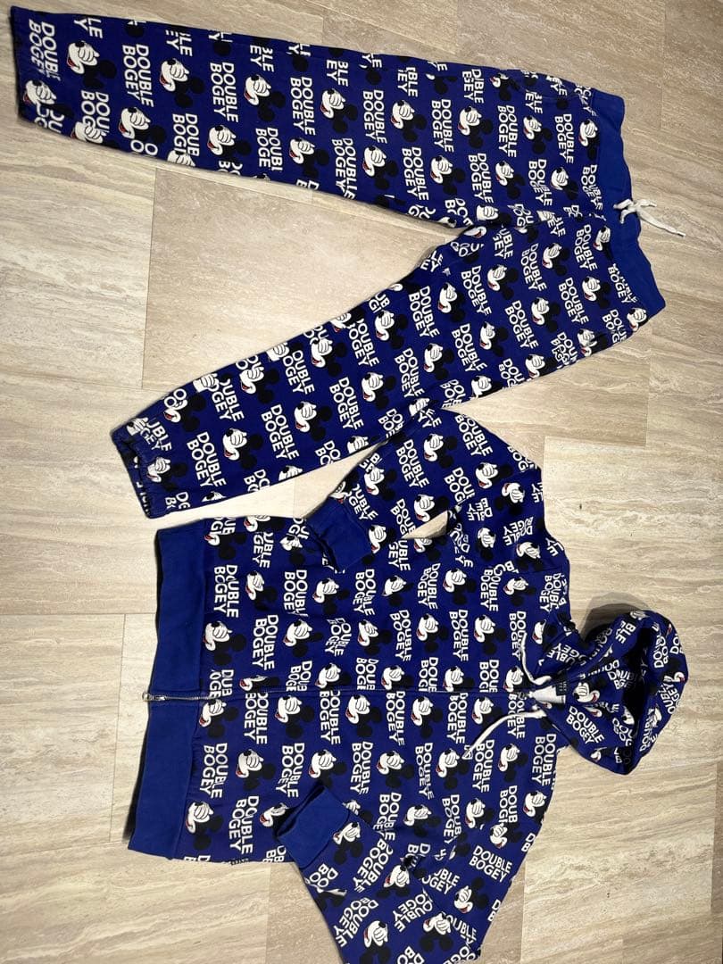 【PEARLY GATES】ミッキーマウス　上下セット　ネイビー