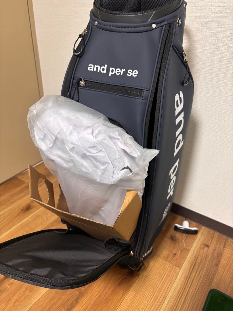 and per se ゴルフバッグ ネイビー