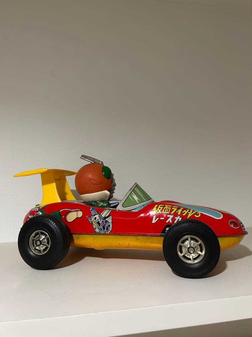 【全長30cmデカい】　仮面ライダーV3 ソフビ　ブリキ　当時物　昭和　増田屋