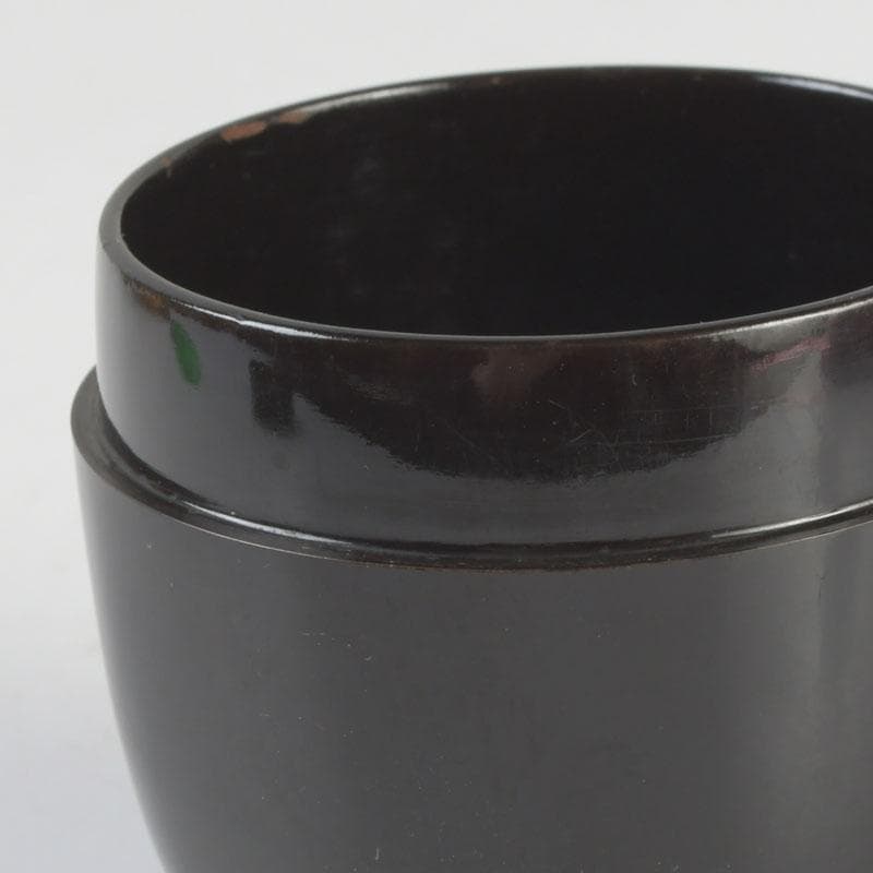 茶道具　黒漆　小棗　仕覆付　住山楊甫極め箱　V　9859