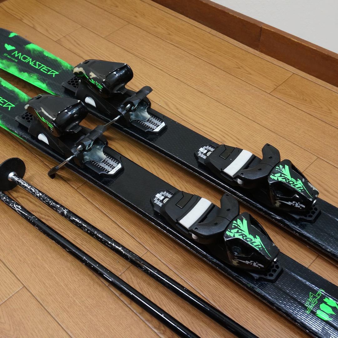 メンテ済 127cm 靴23cm HEAD カービングスキーセット (130