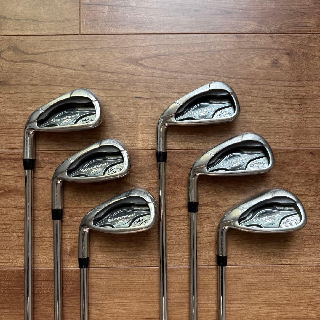 【レフティ】キャロウェイ スチールヘッドXR NS850GH R アイアン6本