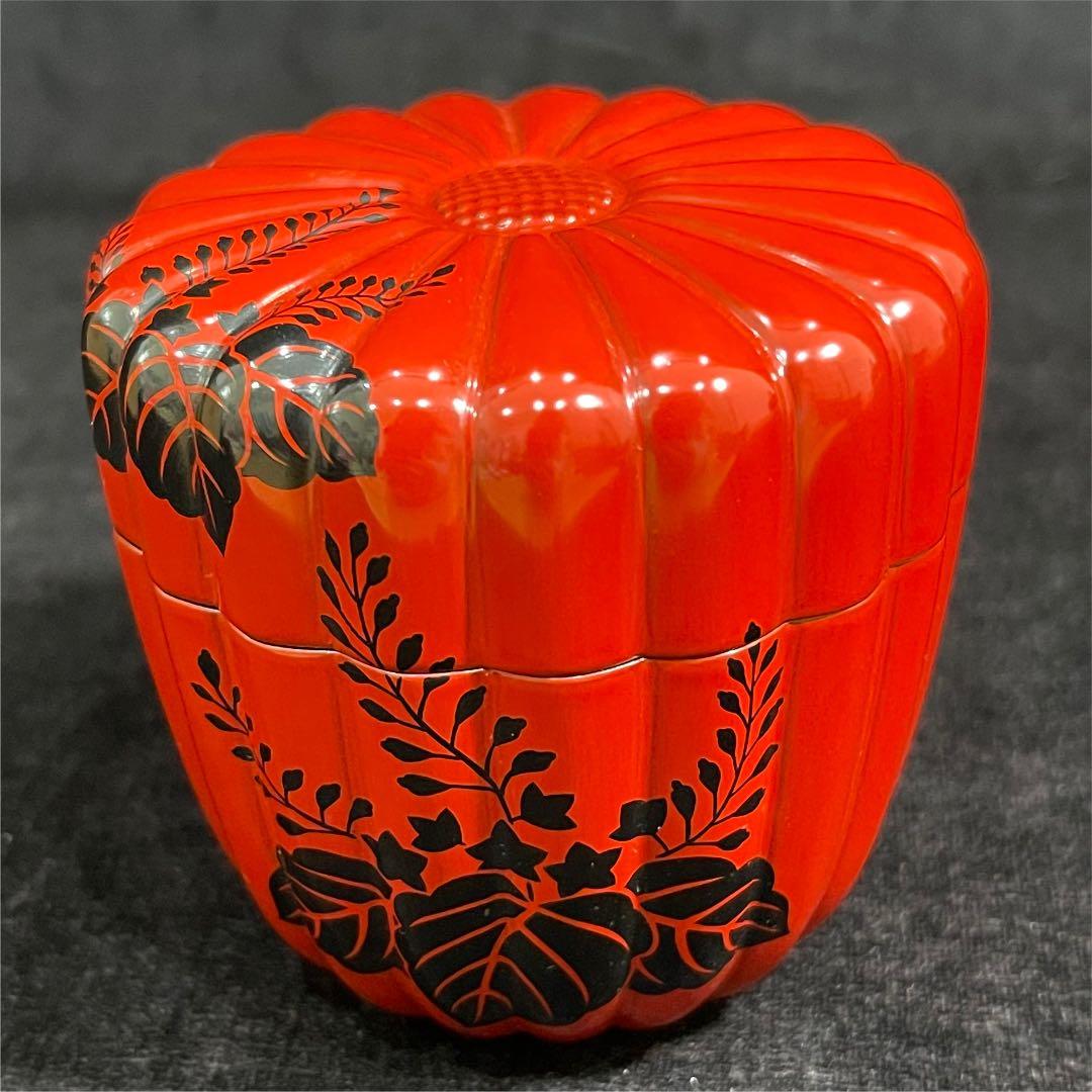 s540　菊型桐棗　左近造　小椋左近　茶道具　共箱