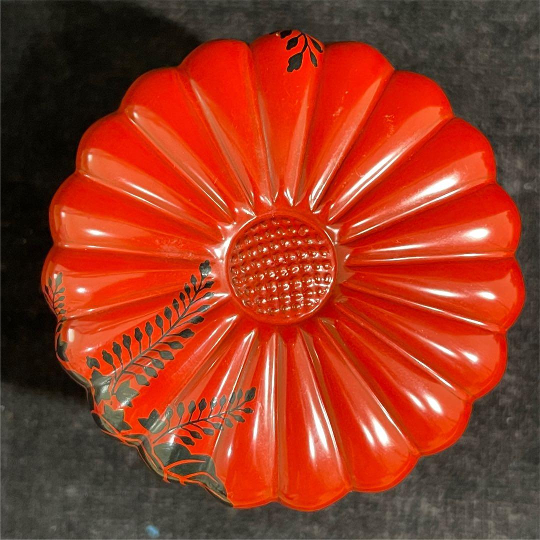 s540　菊型桐棗　左近造　小椋左近　茶道具　共箱