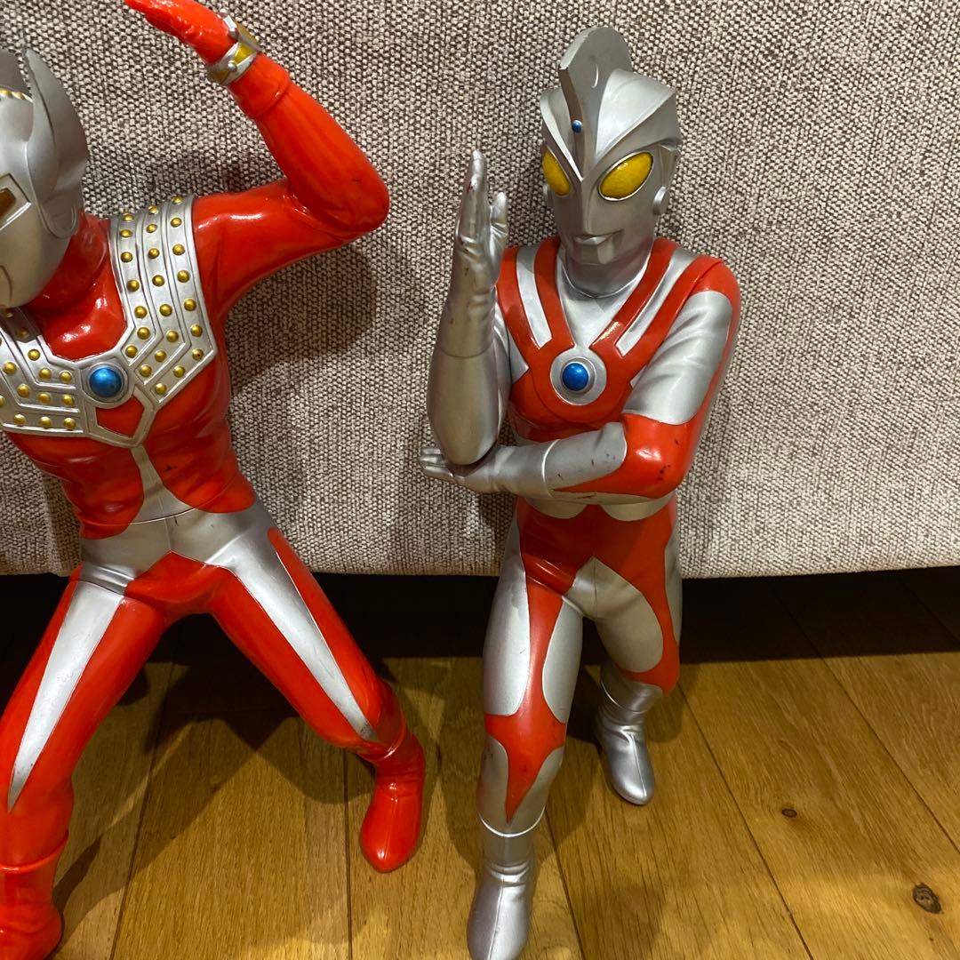 ウルトラマンエース　タロウ　セブン　ビックサイズ　ソフビ