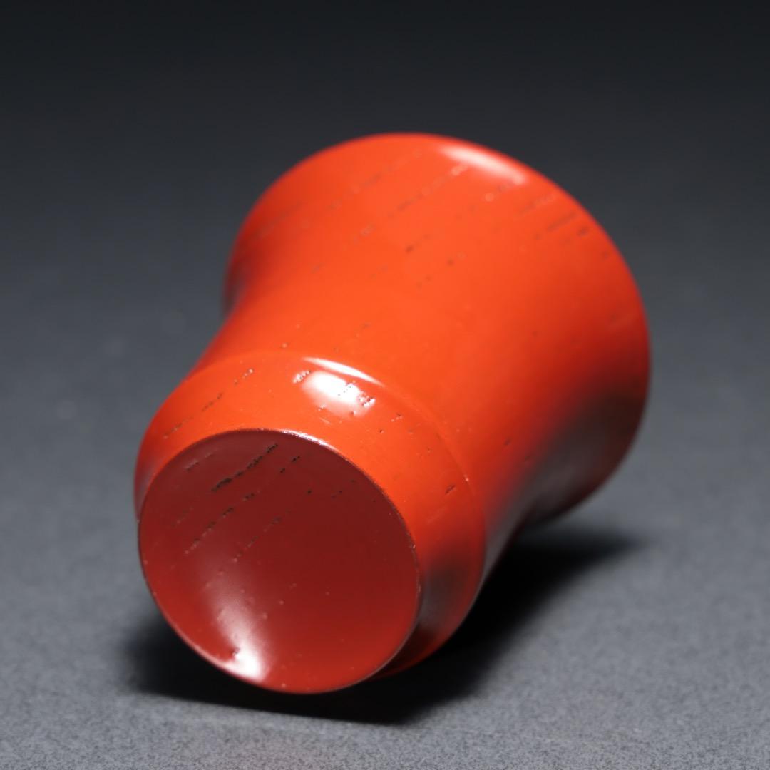 朱漆　箸洗　小吸物椀5客　表完　茶懐石　R1368お12