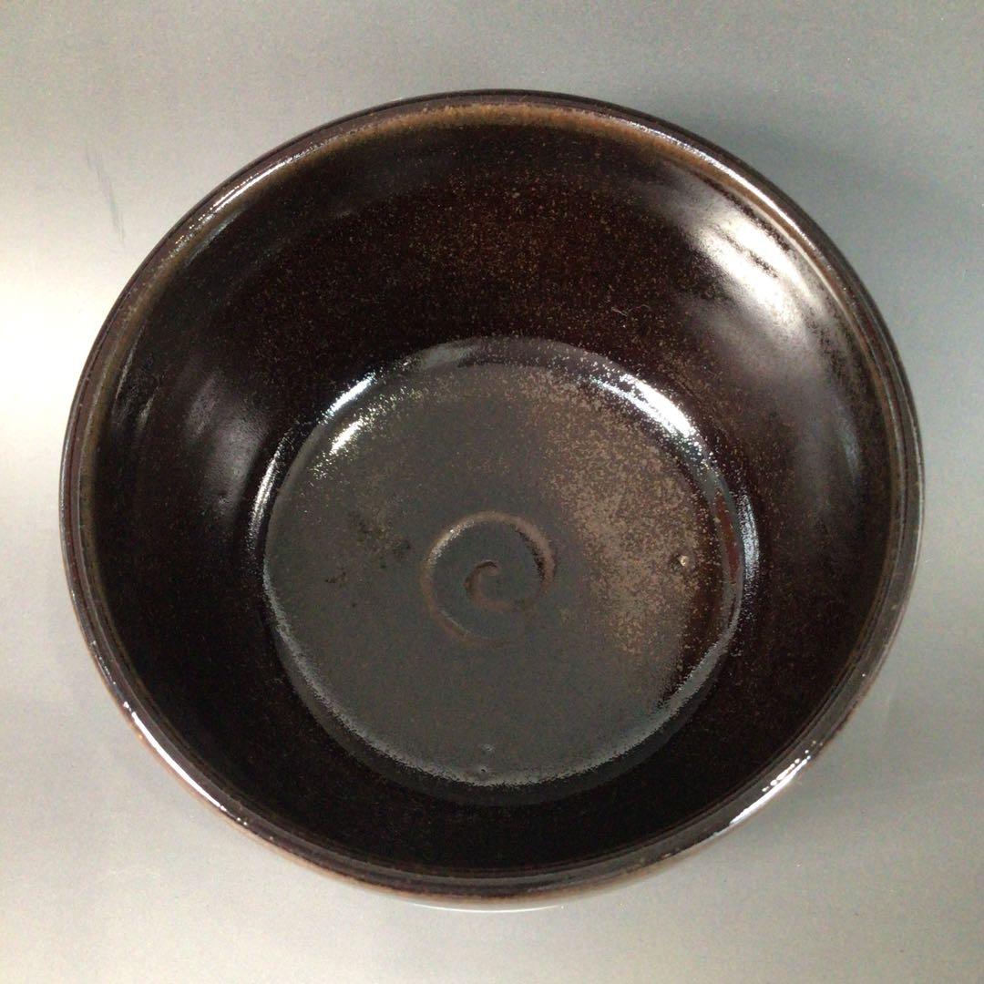 Ｒ８１１　茶碗　『膳所焼　陽炎園造』『表千家　堀内宗完　箱書』『干支茶碗』　共箱