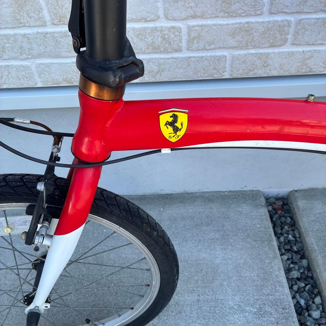Ferrari フェラーリ　折りたたみ自転車 レッド・ホワイト