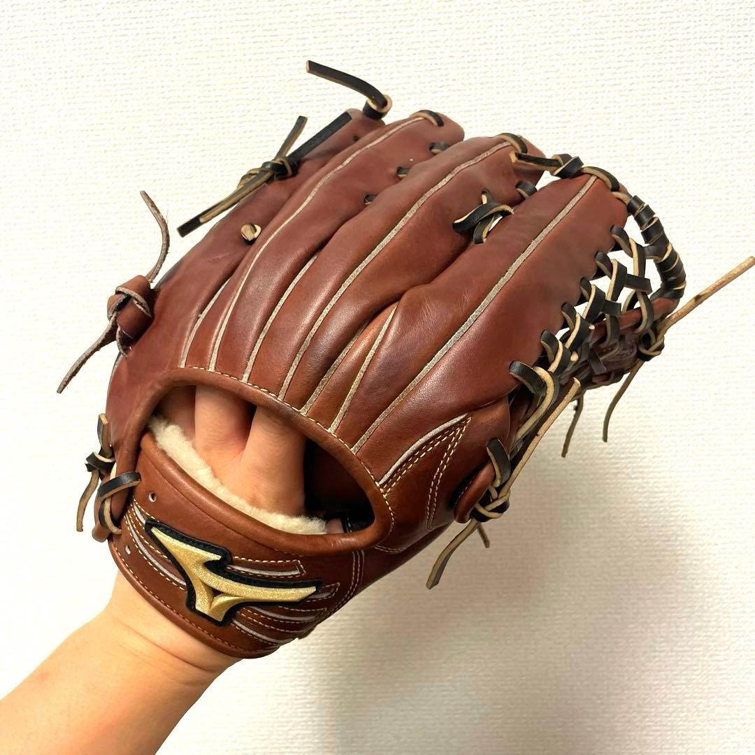 223 ミズノ グローバルエリート 型抜群 極美品 硬式 外野手用グローブ