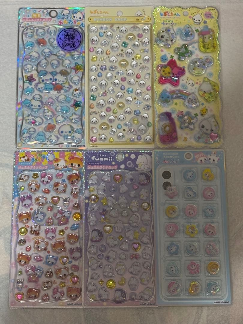 ボンボンドロップシール しずくちゃん みるみるちゃん うるちゅる サンリオ等