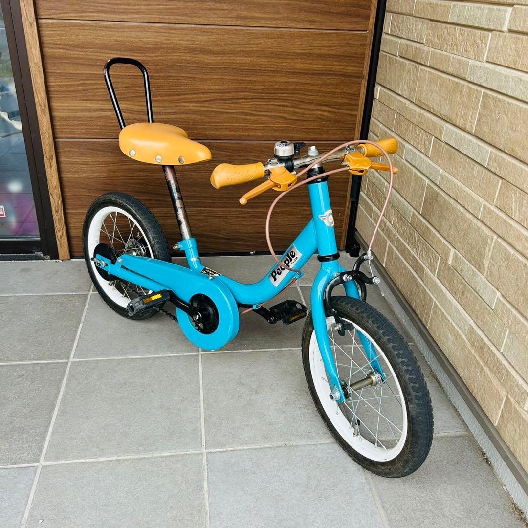 【直接渡し】People ケッターサイクル ターコイズブルー 14インチ