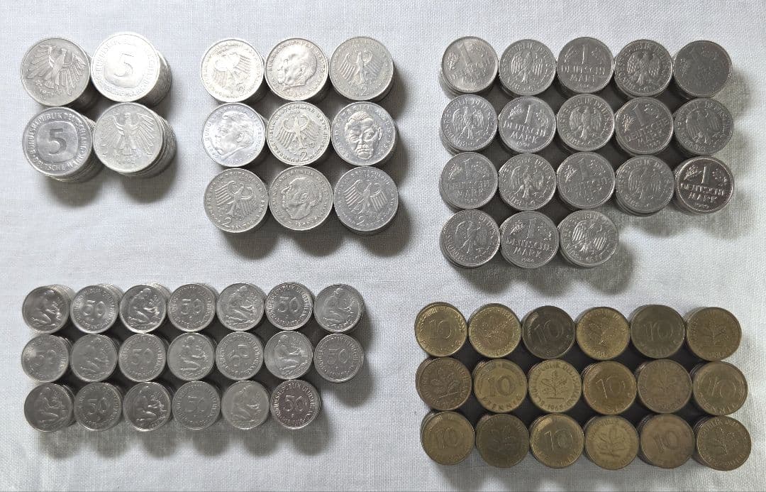 ドイツマルク　外貨　古銭　外国　　海外　為替　ユーロ　ポンド　旧硬貨　貨幣