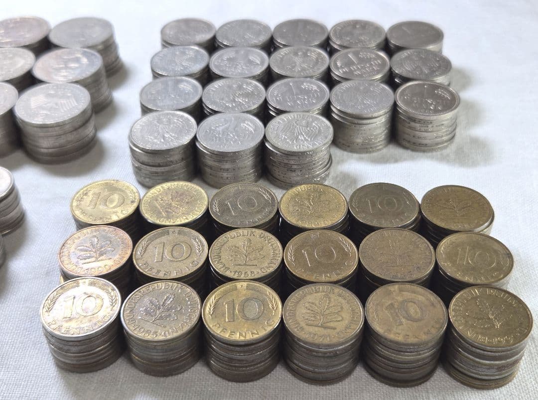 ドイツマルク　外貨　古銭　外国　　海外　為替　ユーロ　ポンド　旧硬貨　貨幣