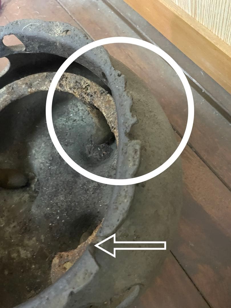 1080★風炉　風炉釜のみ（下の部分、五徳もこみ）