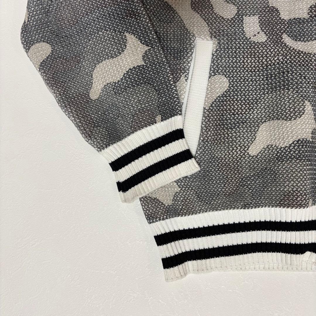 パーリーゲイツ　メッシュカモフラ柄 ジップアップブルゾン ゴルフウェア サイズ4