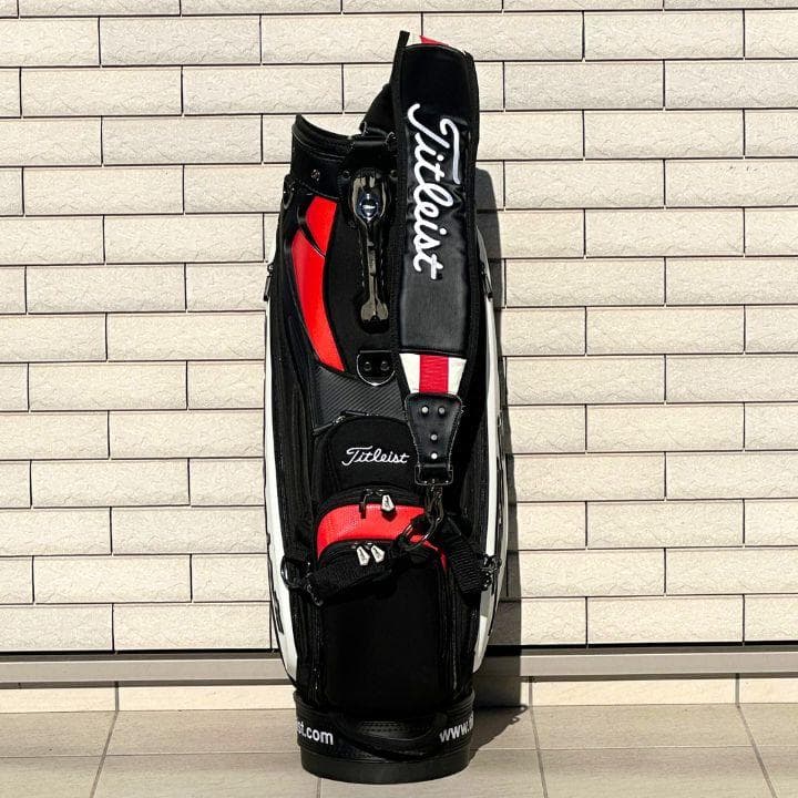 希少 限定 タイトリスト キャディバッグ スタッフバッグ ツアーモデル フード付