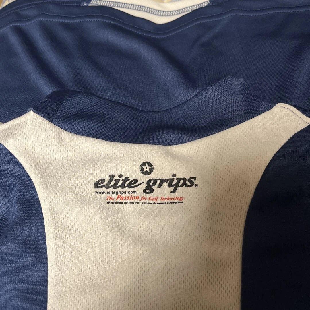 elite grips ネイビーモックネックシャツ LL 未使用