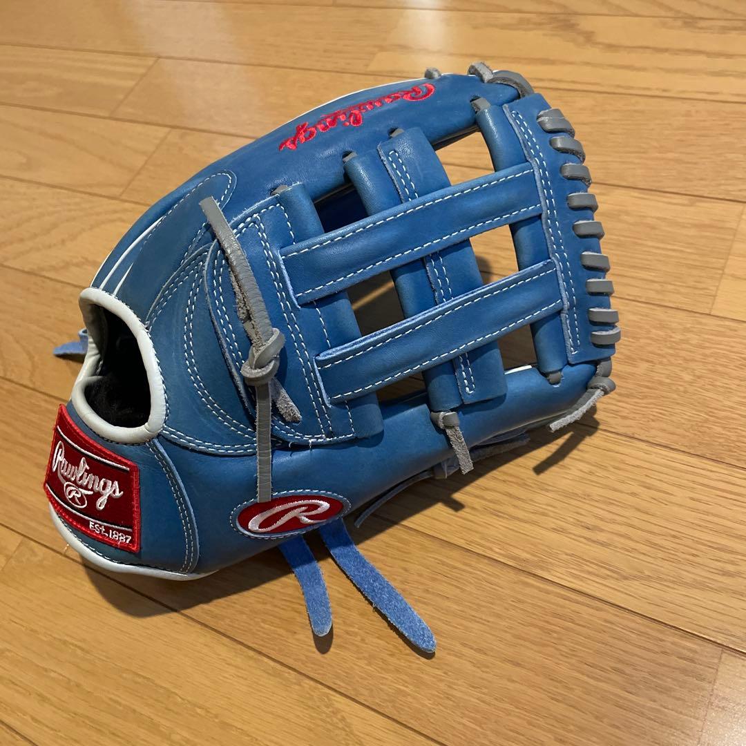 Rawlings LA Dodgers 軟式グローブ 青