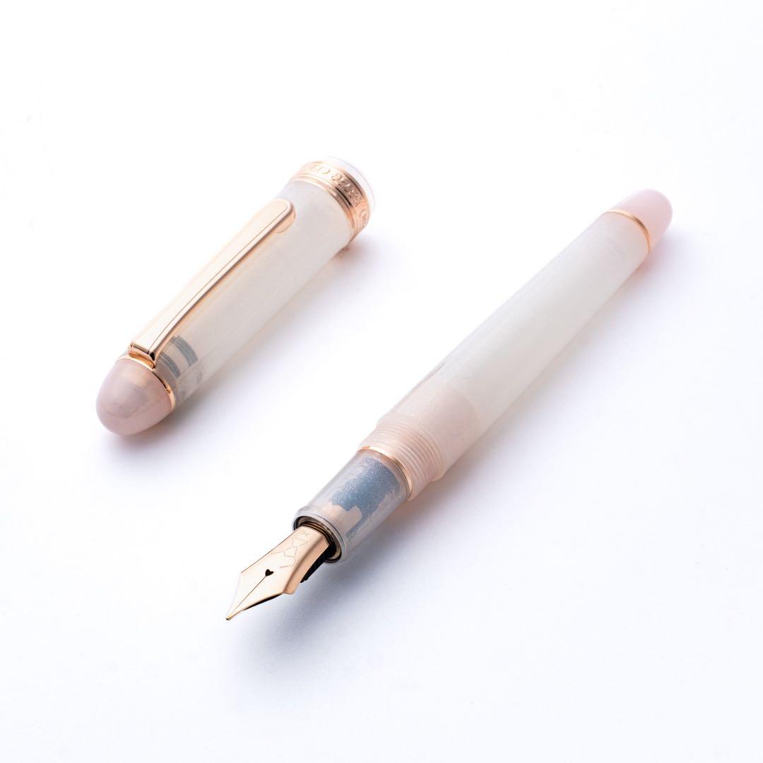 新品 細字F 初雪 万年筆Hatsuyuki Fountain Pen 八文字屋