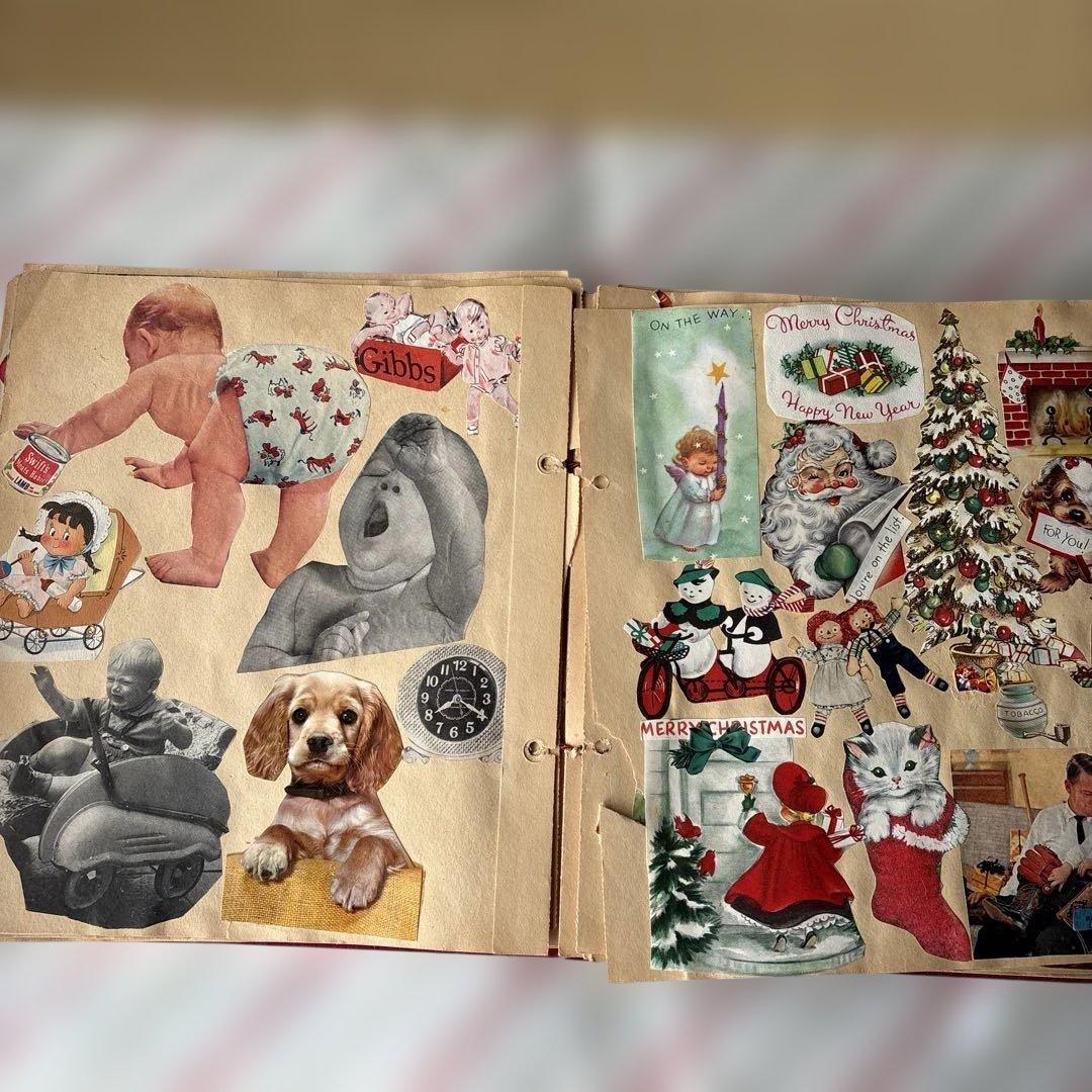 アメリカ　スクラップブック　ジャンクジャーナルレトロな紙もの　1960〜70年代