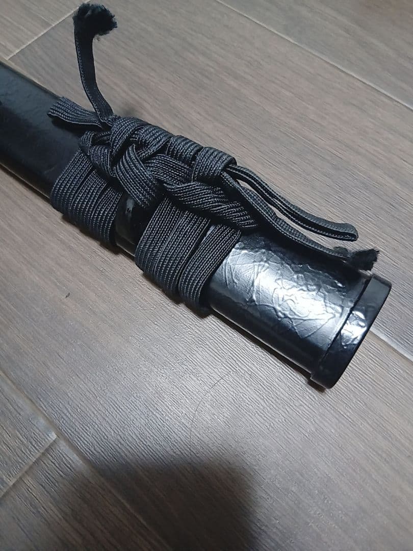 ◉菊花紋章刀袋付き・黒鋼製湾曲刀 (樋入り)　期間限定販売