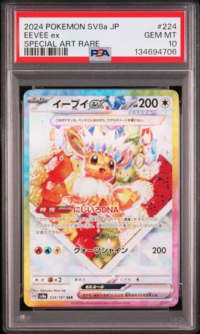 【PSA10 連番】ブイズ テラスタルフェスex SAR