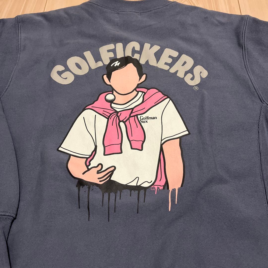 ゴルフィッカーズ ブルー系 スウェットXL golfickders