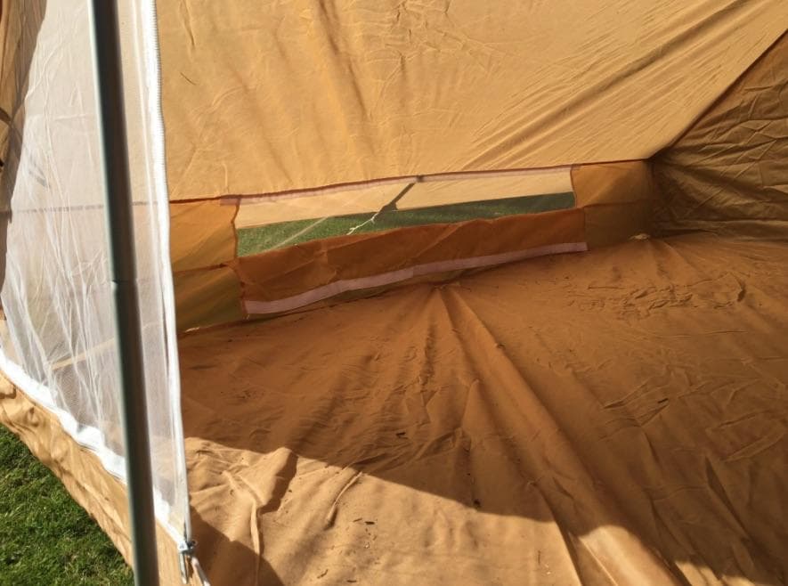 フランス軍 テント 2人用 放出品 カーキ 軍幕 パップテント ミリタリー