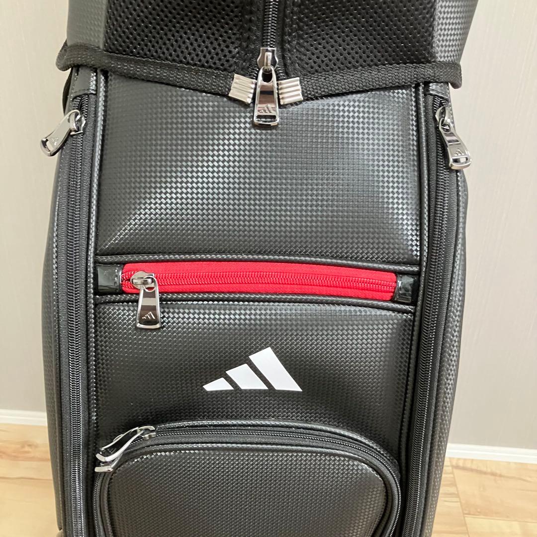 k0208 ADIDAS ゴルフ キャディバッグ ブラック