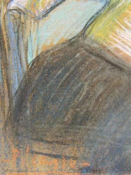 パブロ・ピカソ、坐る女、希少な画集より、新品高級額装付、状態良好