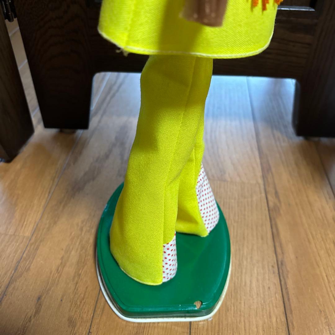 昭和 レトロ ポーズ人形 アンティーク ドール ロングヘア 女の子 飾り ケース